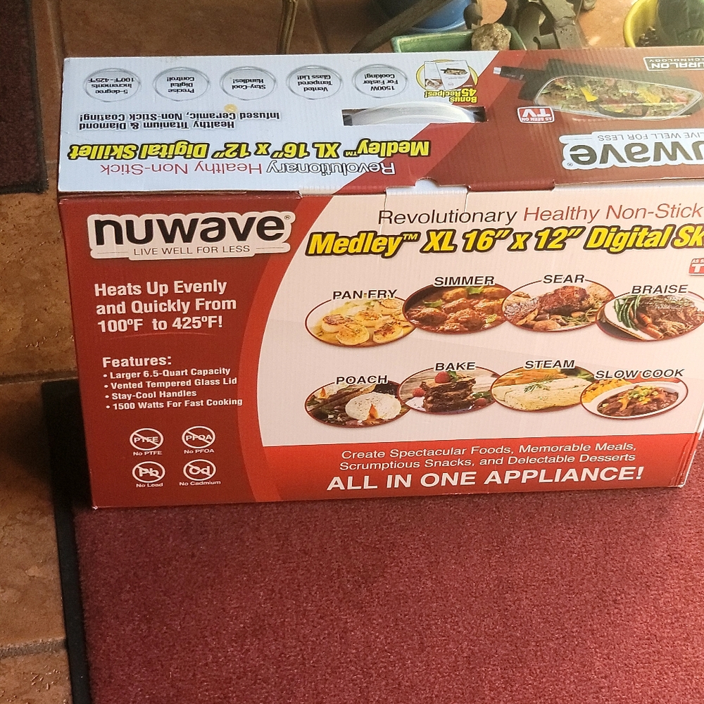 NuWave Medley xl 12x16 digital skillet NIB